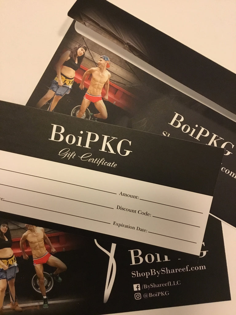 We now have gift certificates
