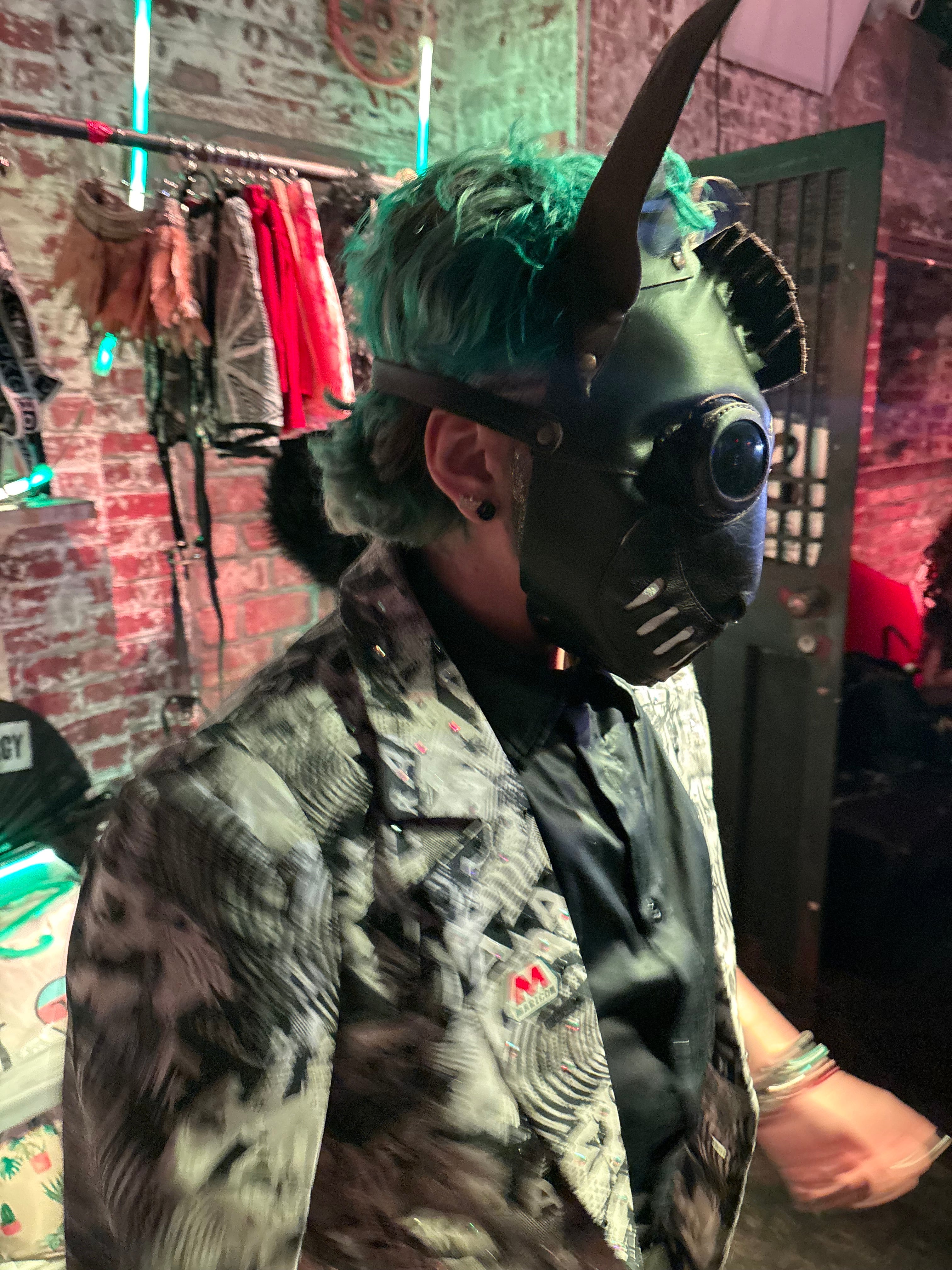 Hand made Leather Dog Masks