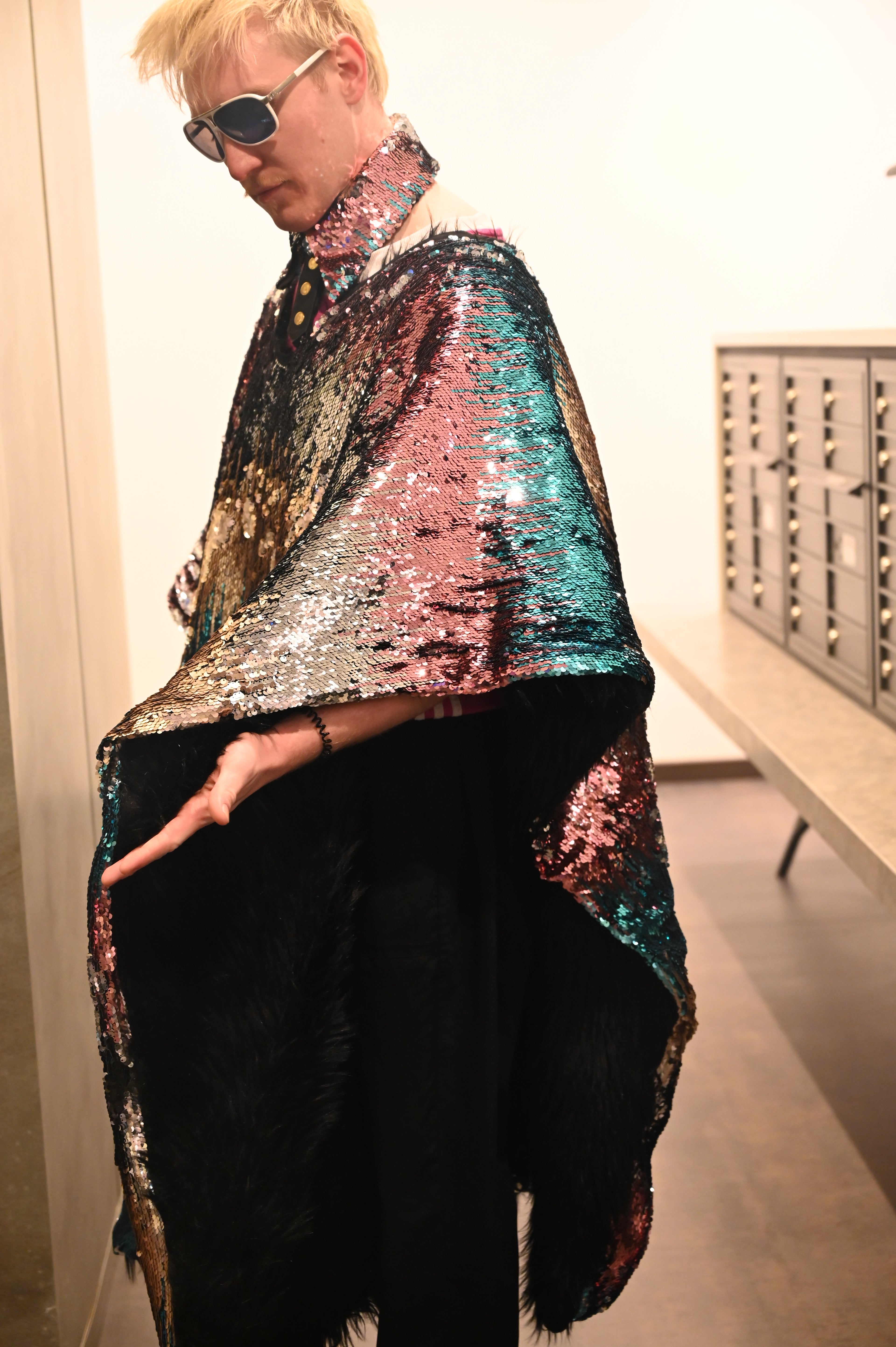 Faux Fur Sequined