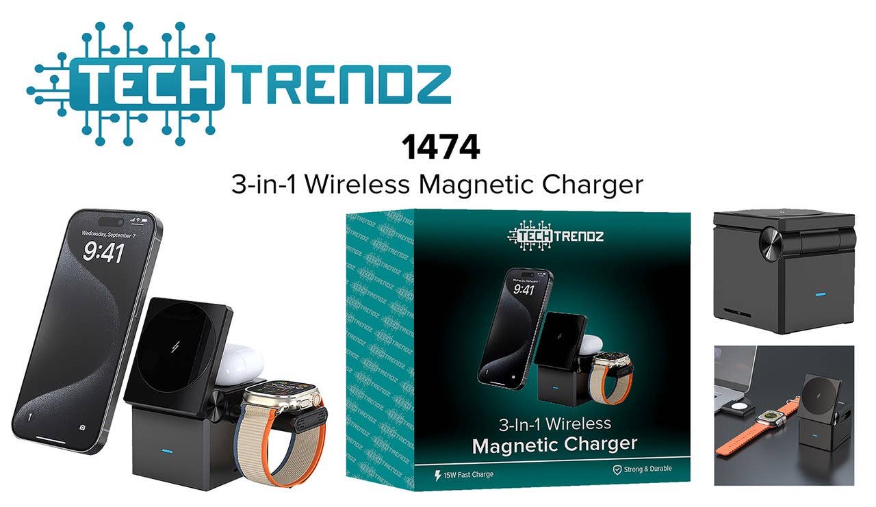 3 in 1 Wireless Magnetic Charger
