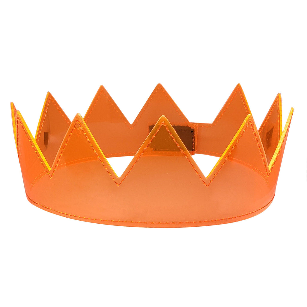 Clear PVC Crowns: Orange