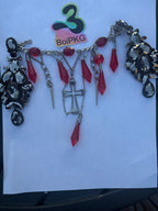 Ripcut Siam Drip Collection Bracelet/Anklet, Necklace, Earrings Jewelry