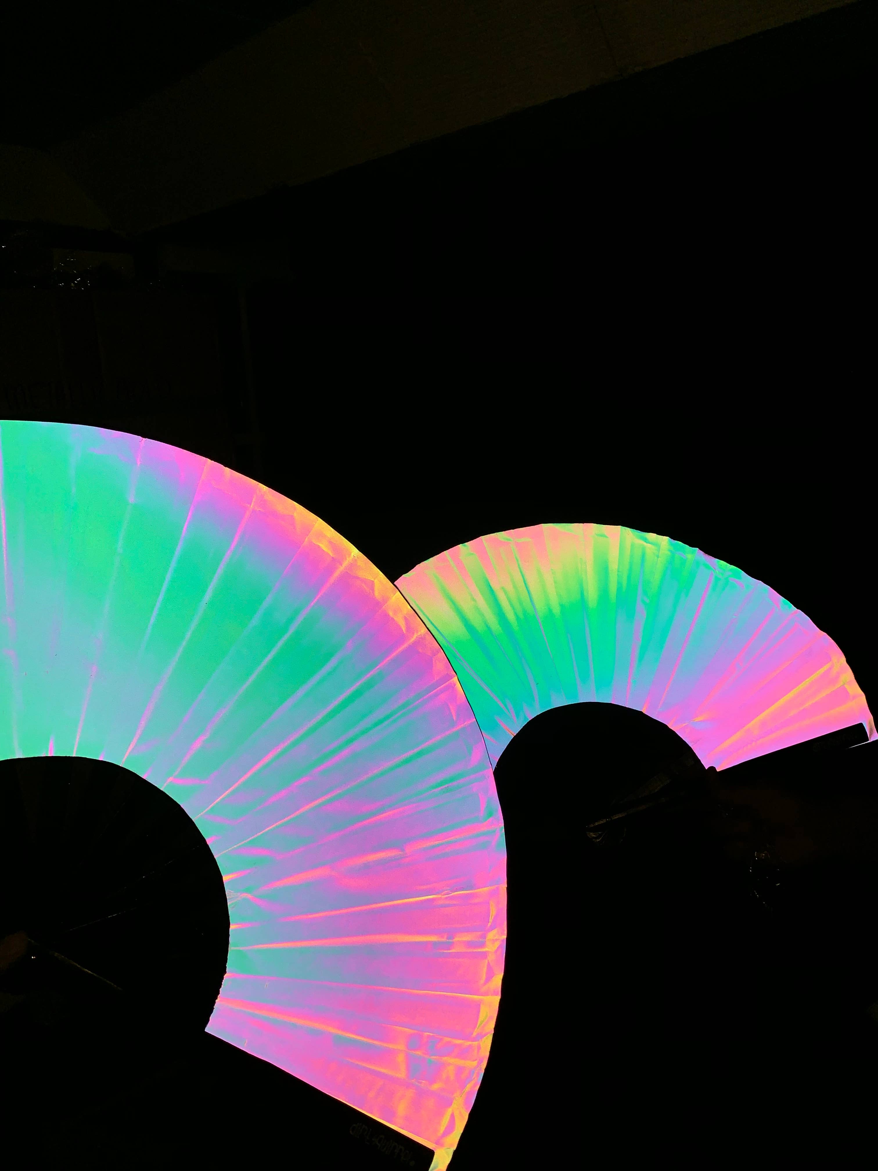 Reflective Rainbow Fan