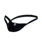 MOB Y Buns Tanga: Schwarz / Medium