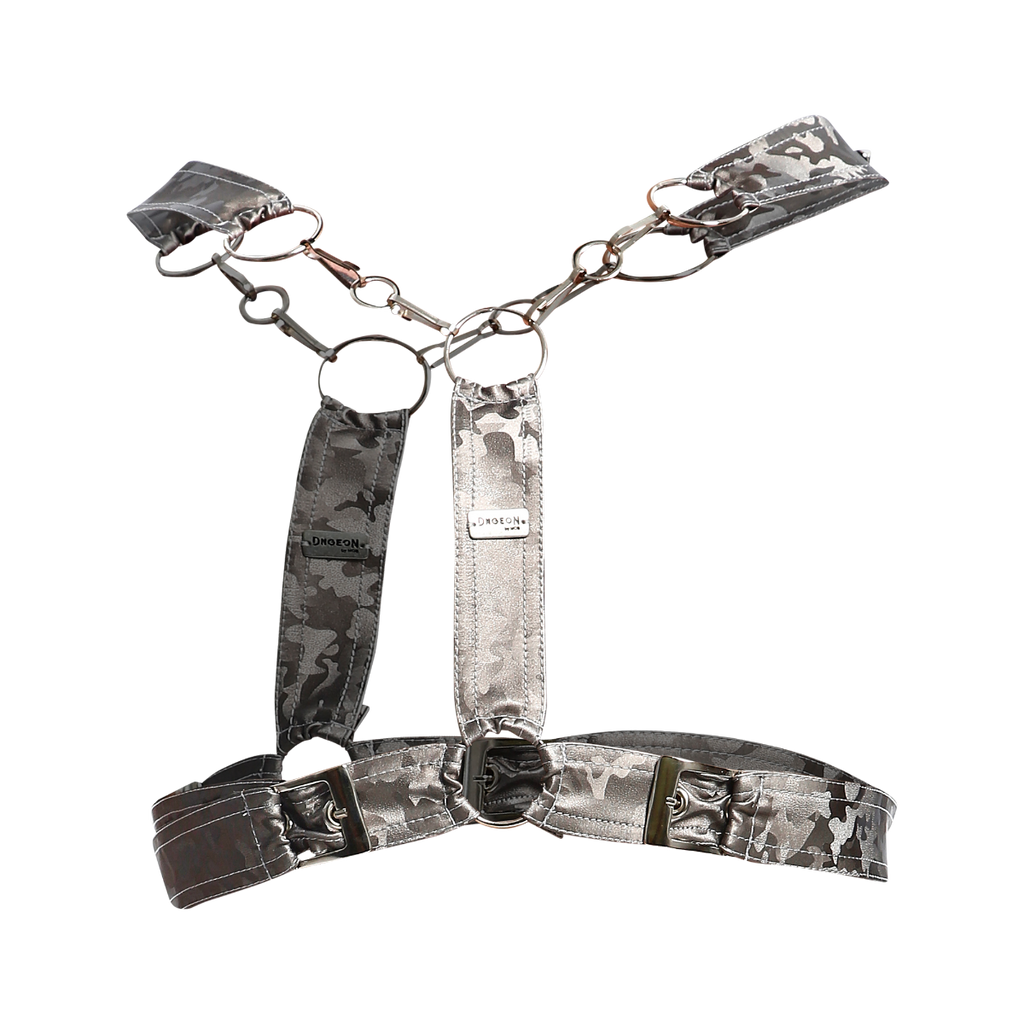 Dngeon Cross Chain Harness: LilaCamo / OS