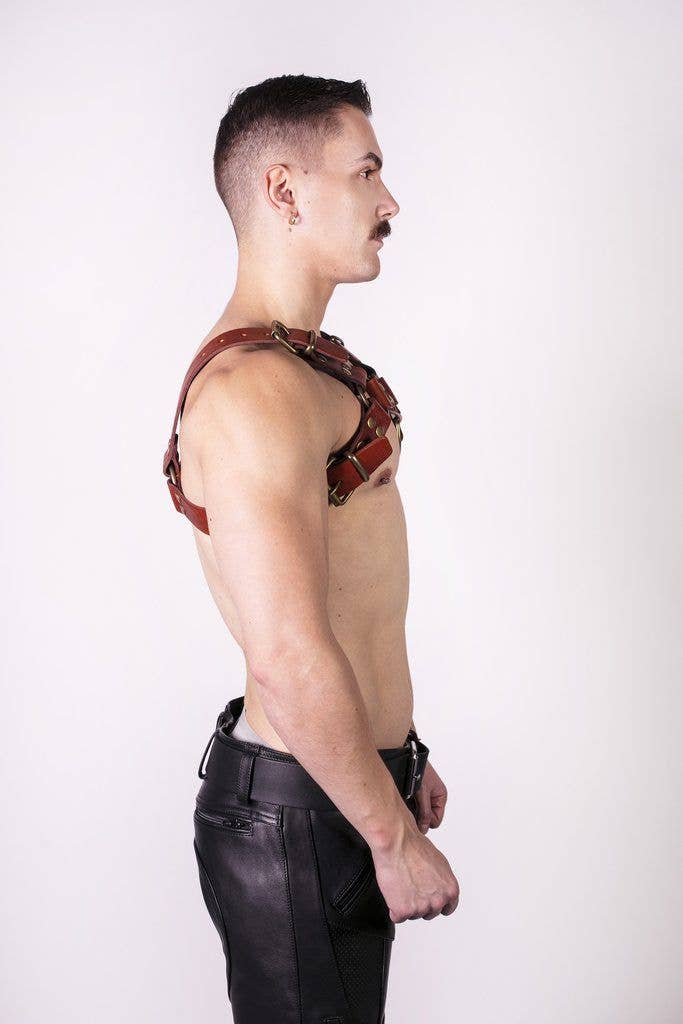 Prowler RED Butch Harness: Braun / Leder / XL