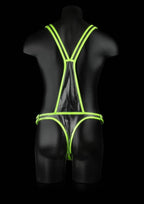 Full Body Harness - Glow In The Dark: Neon Green/Black / S/ M
