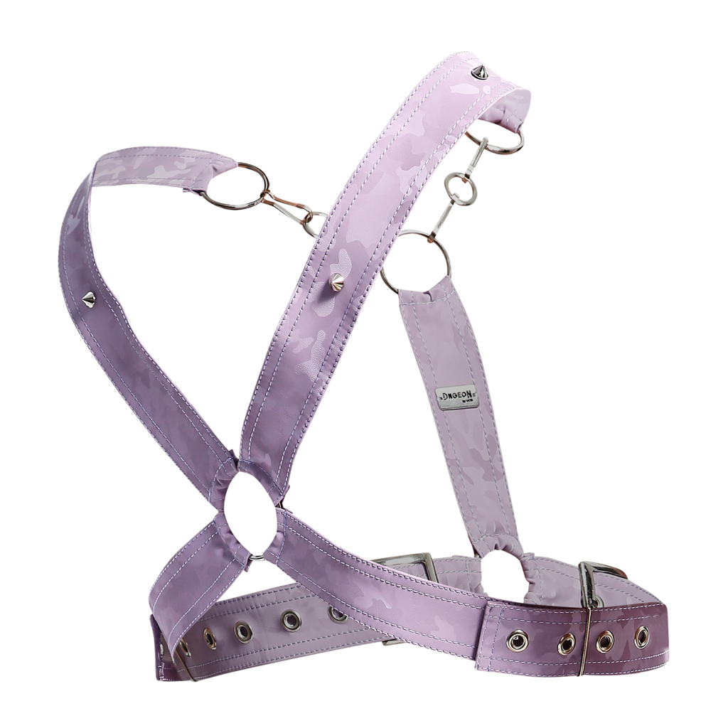 Dngeon Cross Chain Harness: LilaCamo / OS