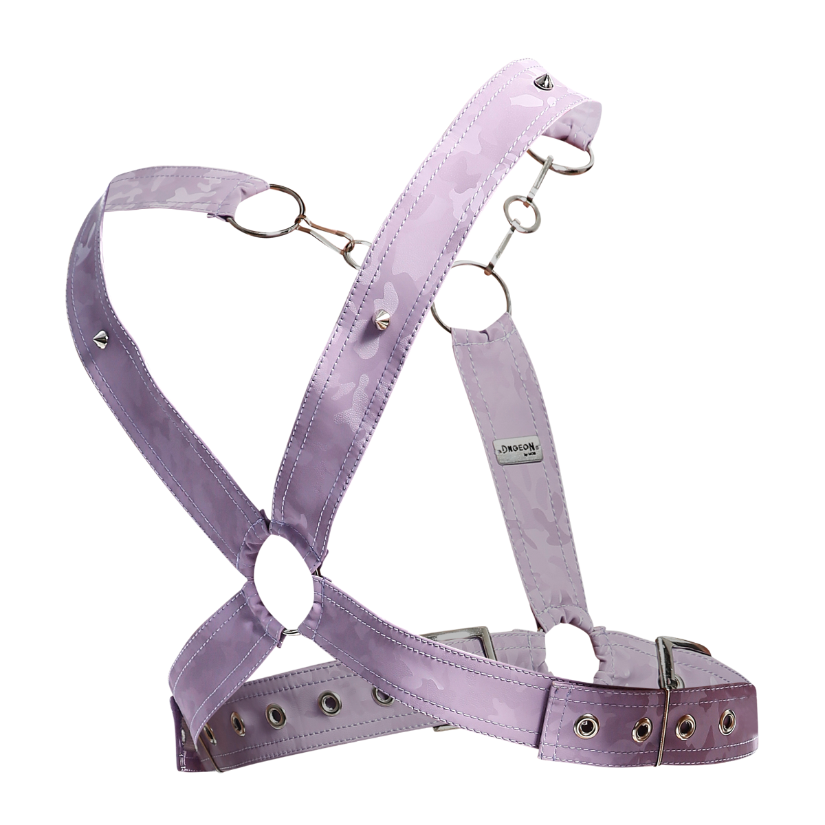 Dngeon Cross Chain Harness: LilaCamo / OS