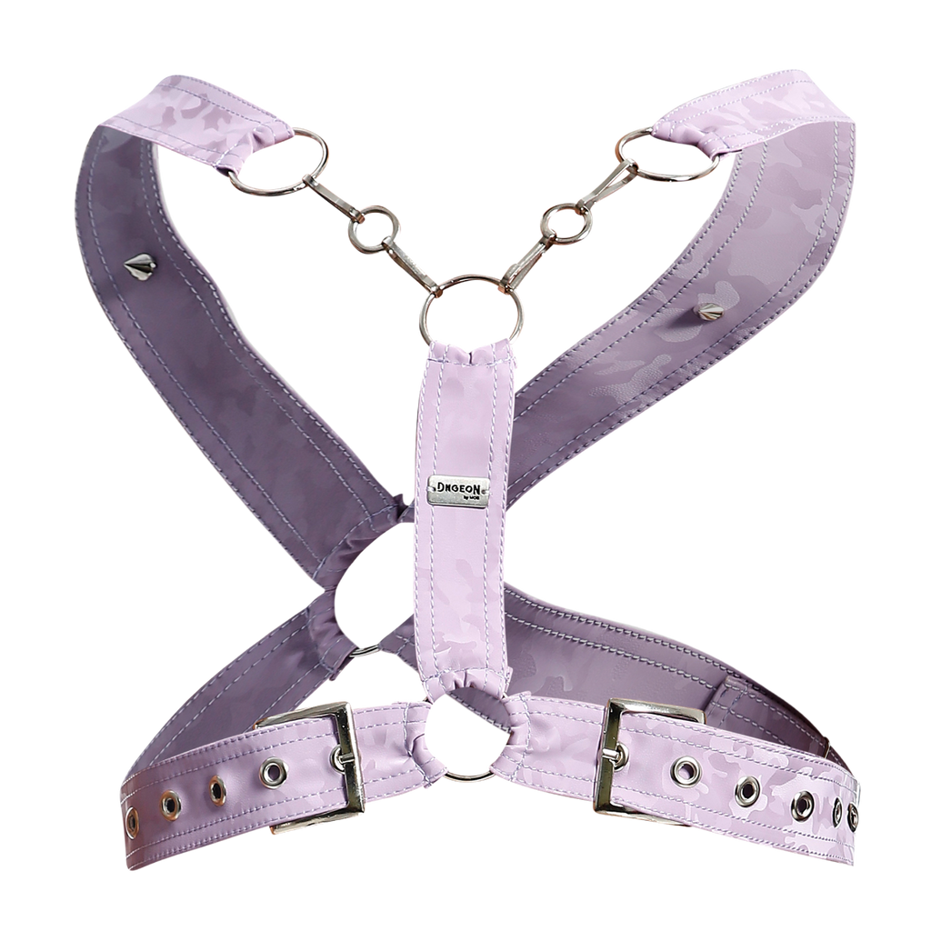 Dngeon Cross Chain Harness: LilaCamo / OS