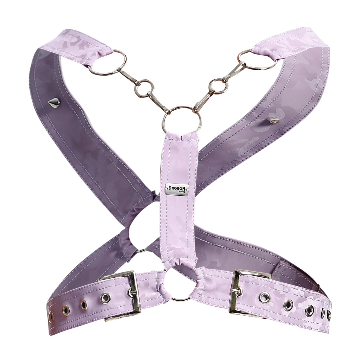 Dngeon Cross Chain Harness: LilaCamo / OS