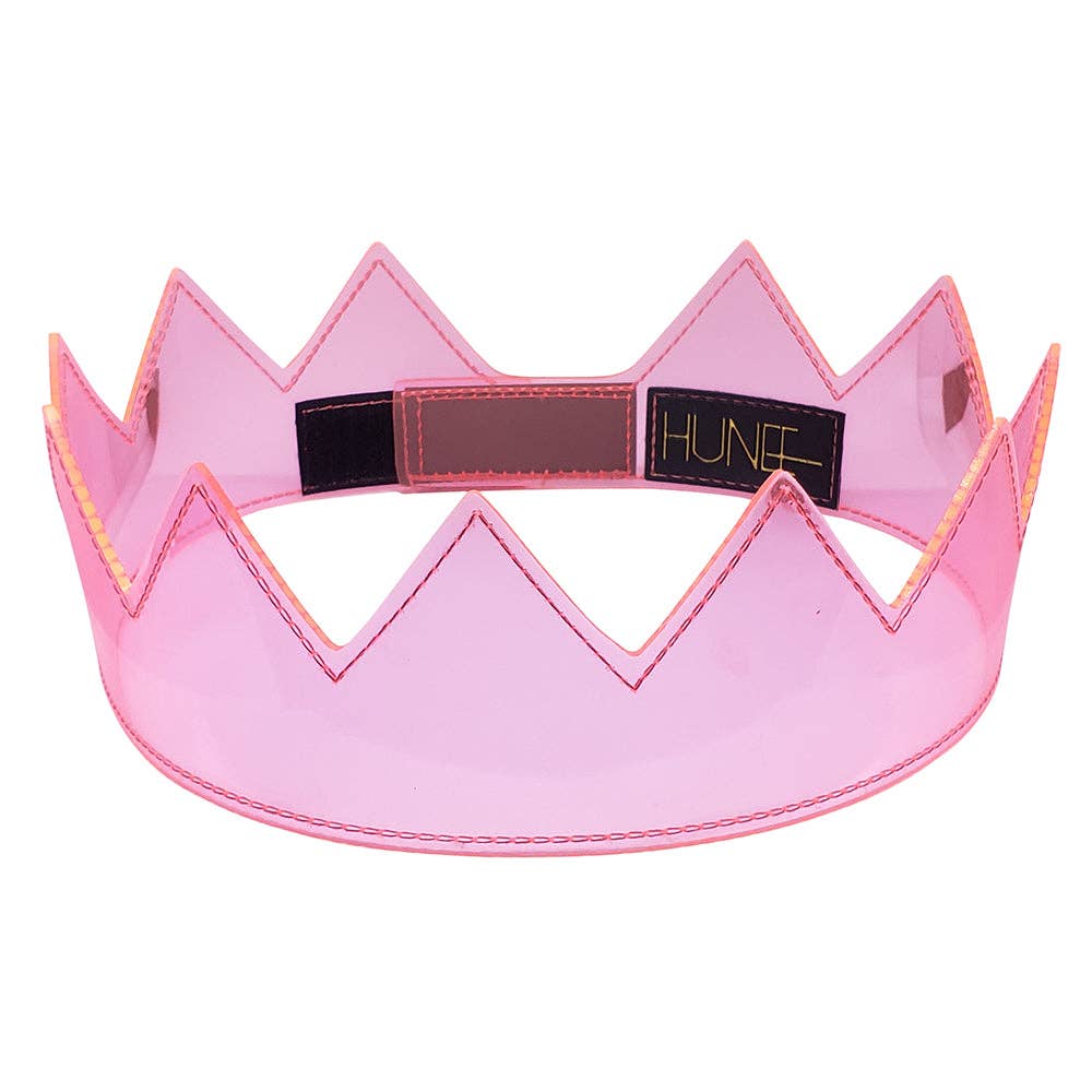 Clear PVC Crowns: Pink