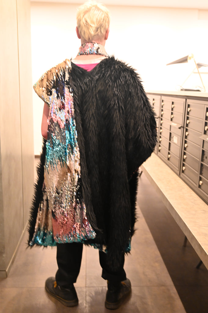 Faux Fur Sequined