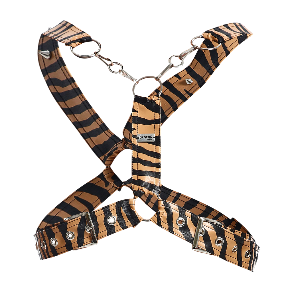 Dngeon Cross Chain Harness: LilaCamo / OS