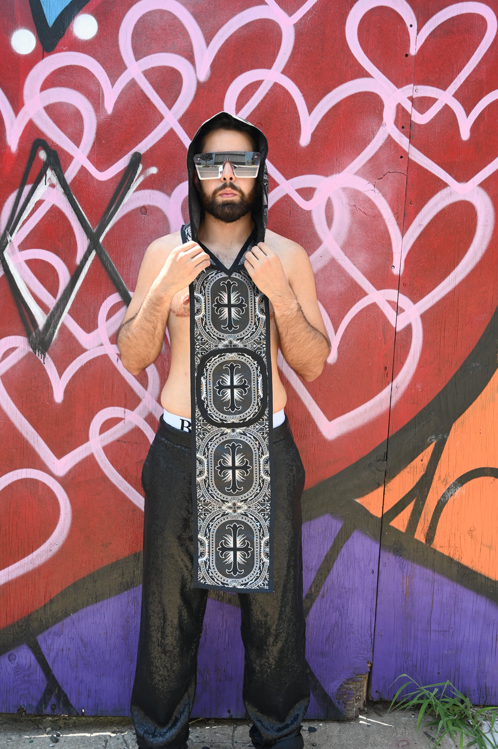 Mini Silver Brocade Tunic