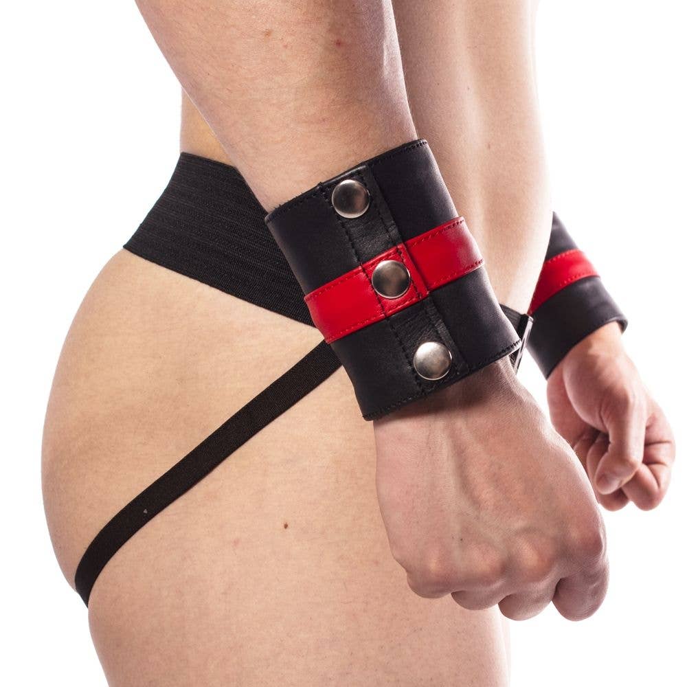 Prowler RED Leder-Handgelenksgeldbörse: Klein / Schwarz / Leder