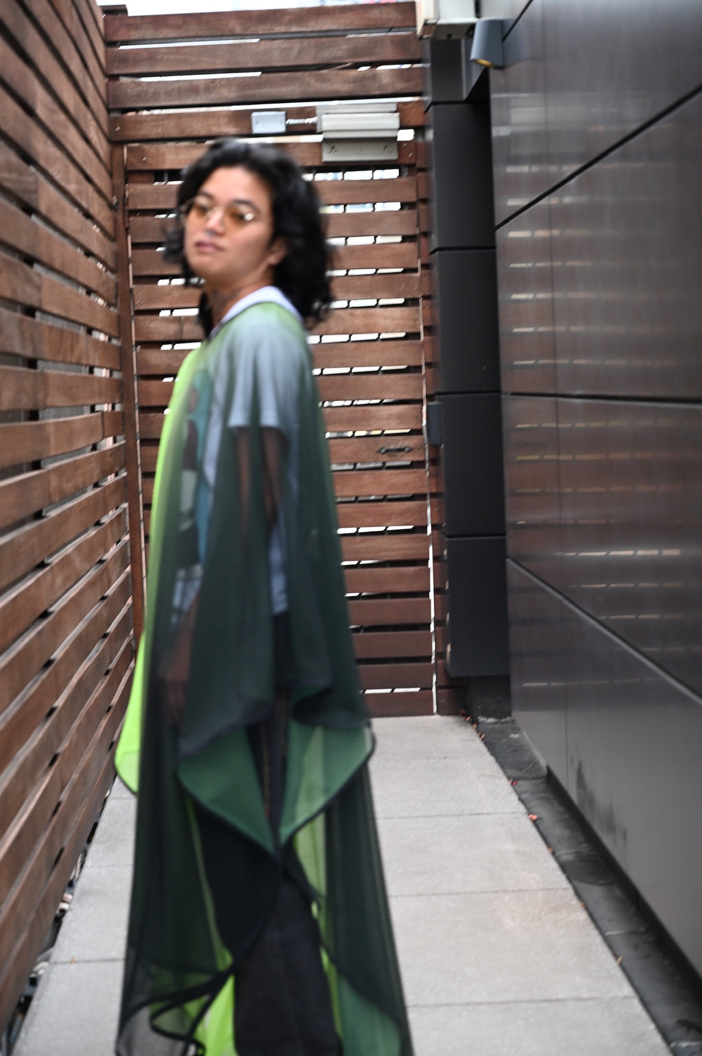 Neon Green Ombre Kaftan