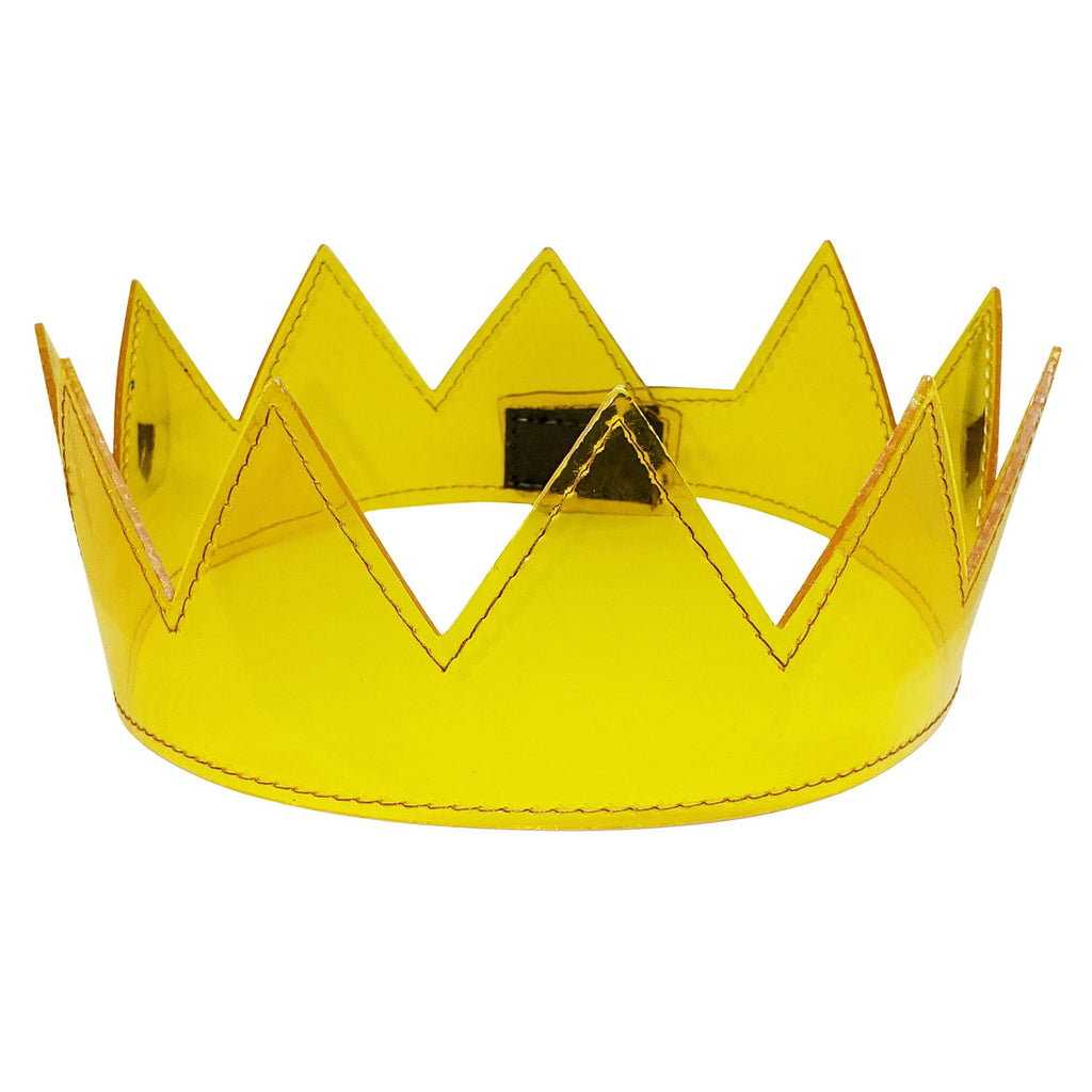 Clear PVC Crowns: Pink