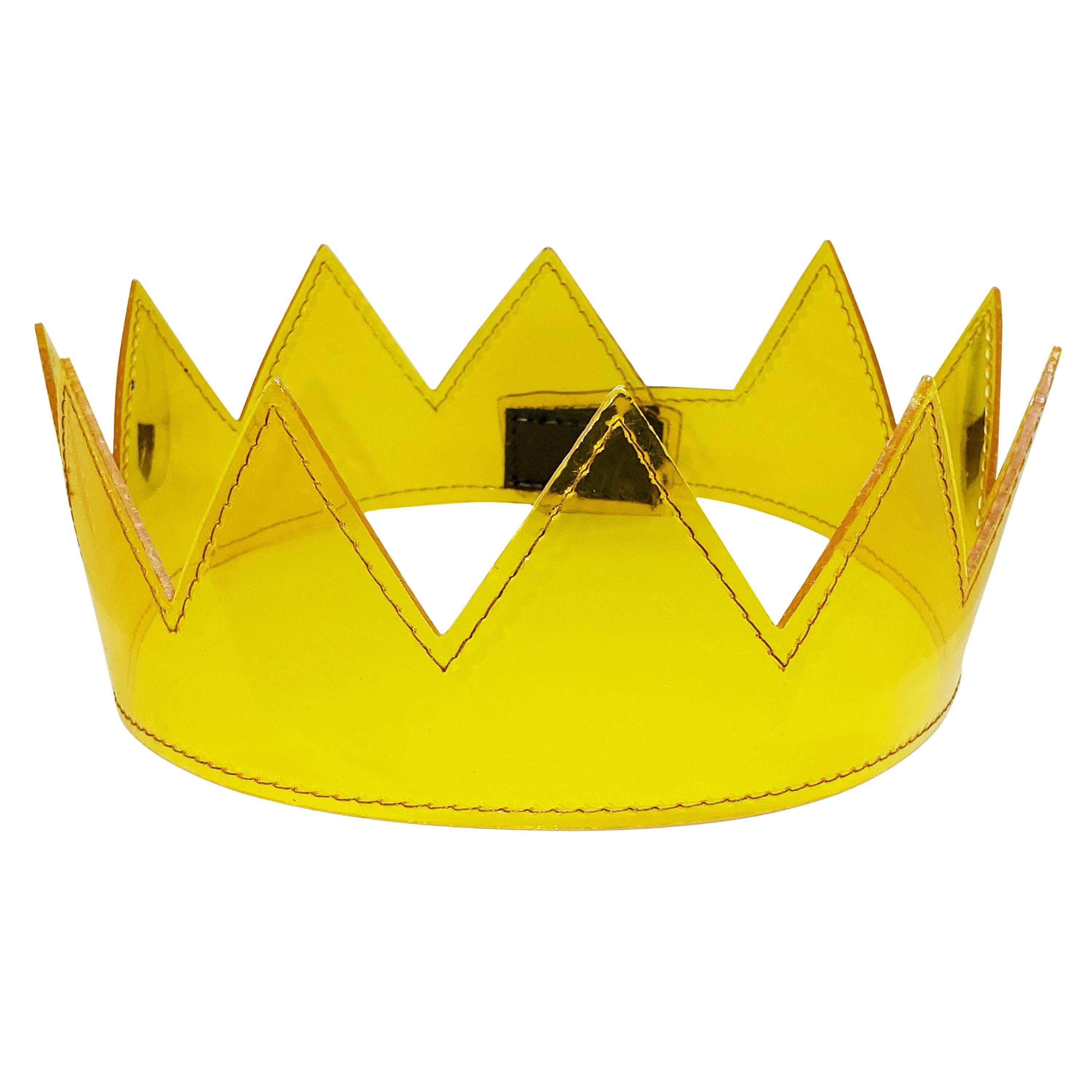 Clear PVC Crowns: Orange