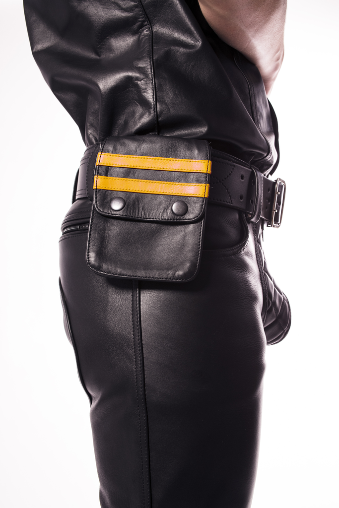 Colección de carteras de cuero Prowler RED: negro/amarillo