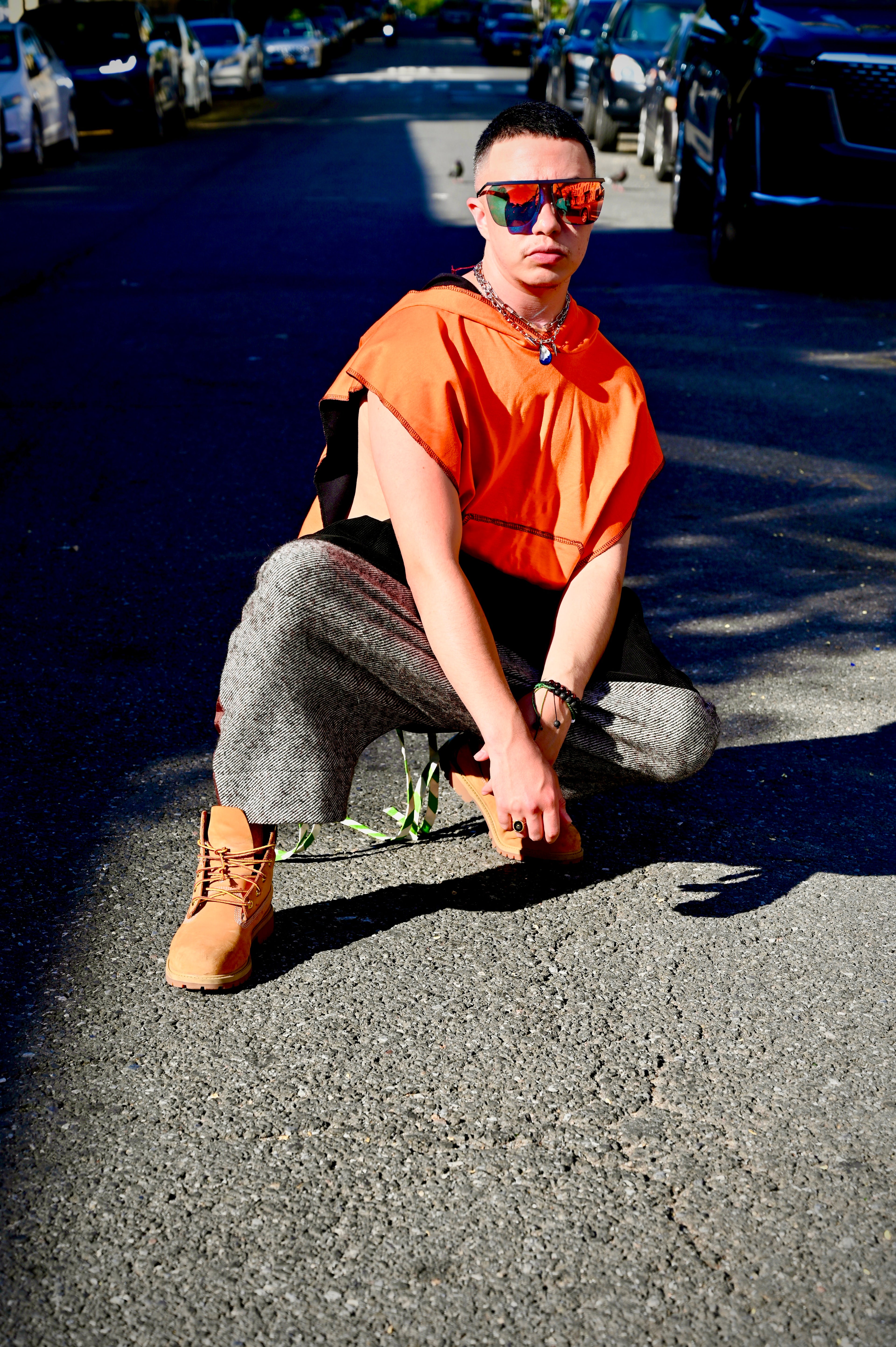Fall Hooded Unisex Reversible Jersey Knit muscle Tee