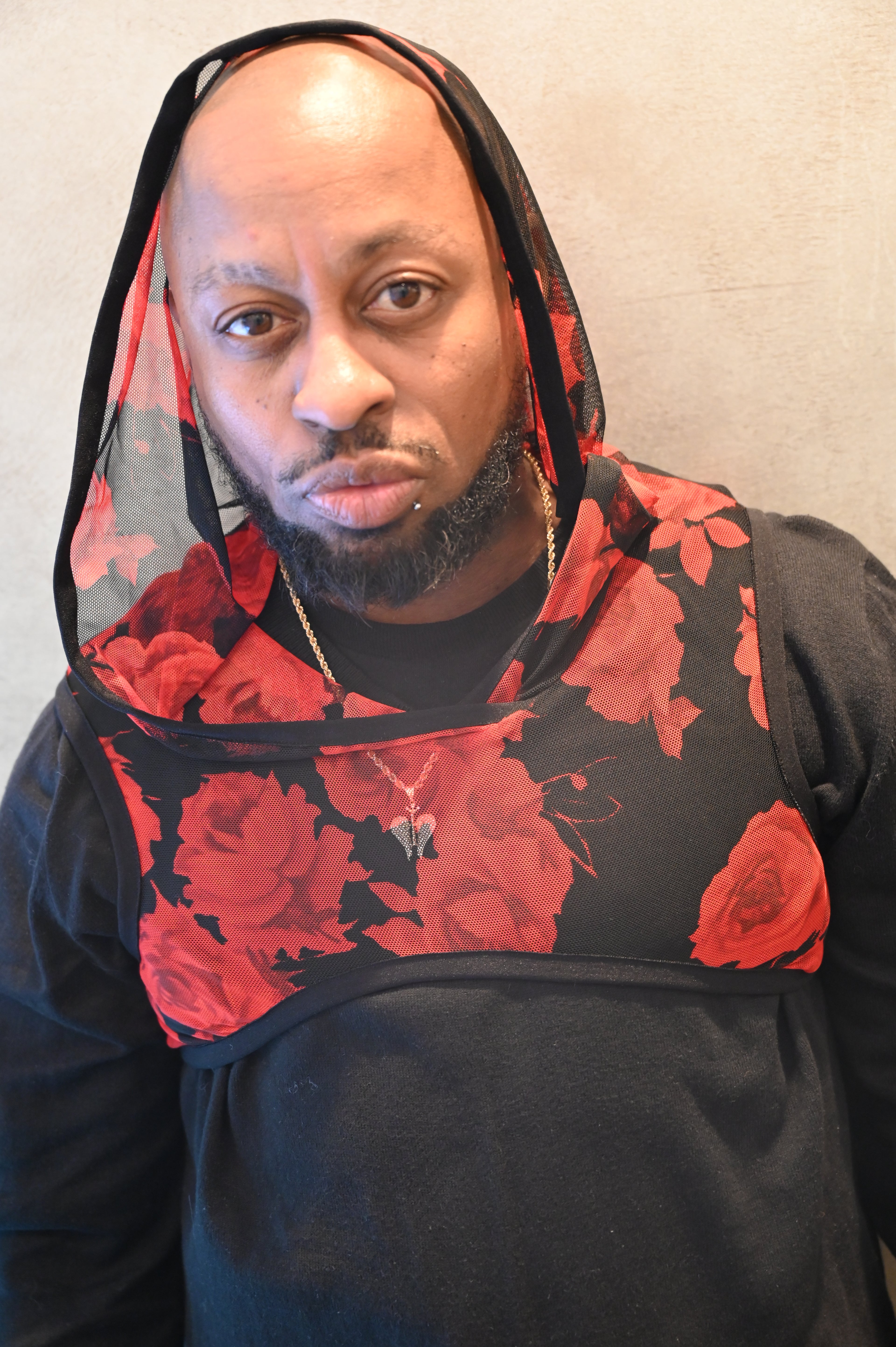 Power Mesh Stretchy Rose Top Unisex Crop Top