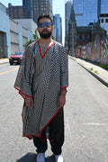 Translucent Stripe Kaftan