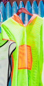 Cropped Honeycomb Mesh  Poncho with Hood and Hoodie Pocket Outerwear