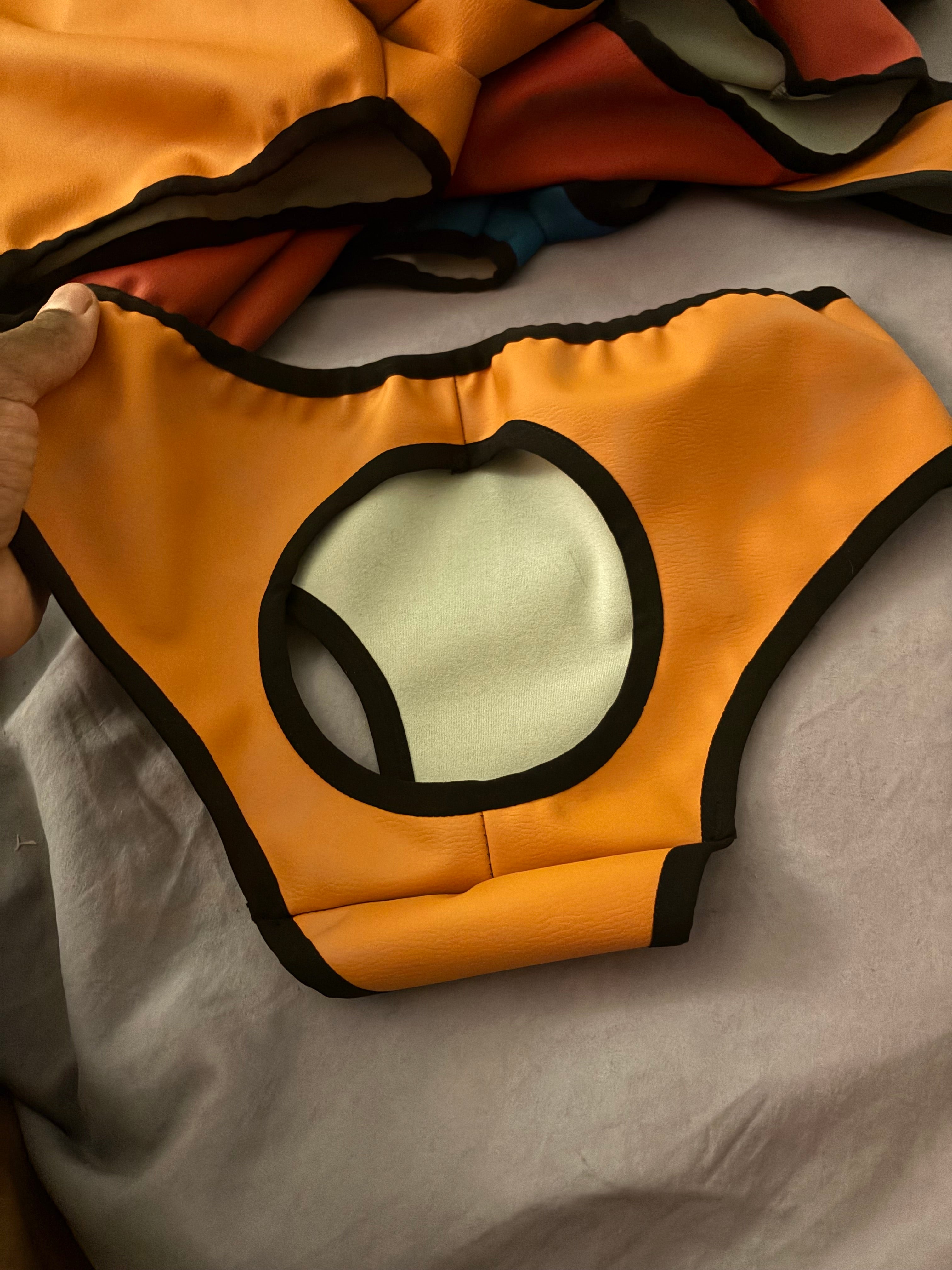 Vegan Leather Swim Briefs