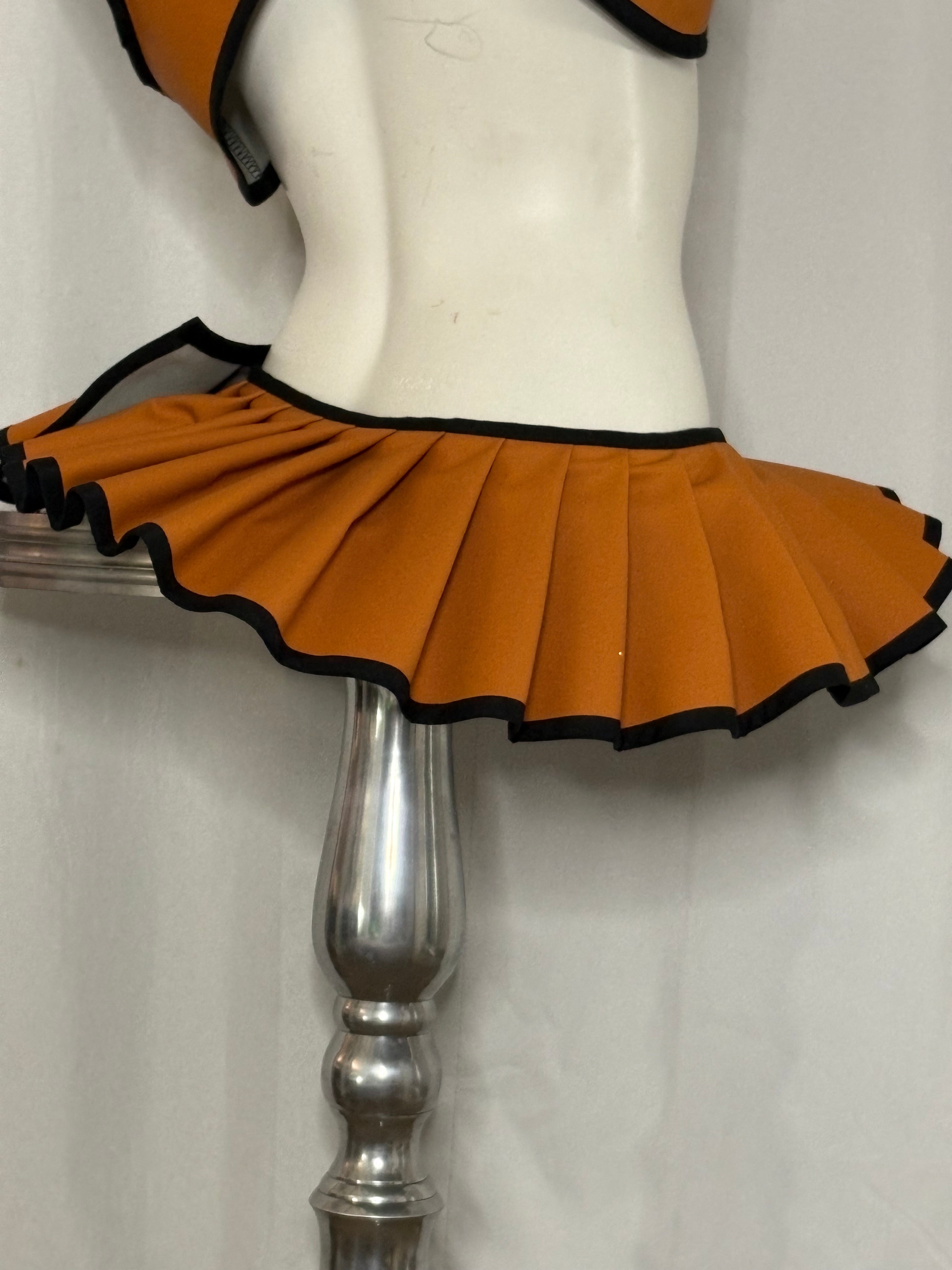 Vegan Leather Mini Skirt Wrap
