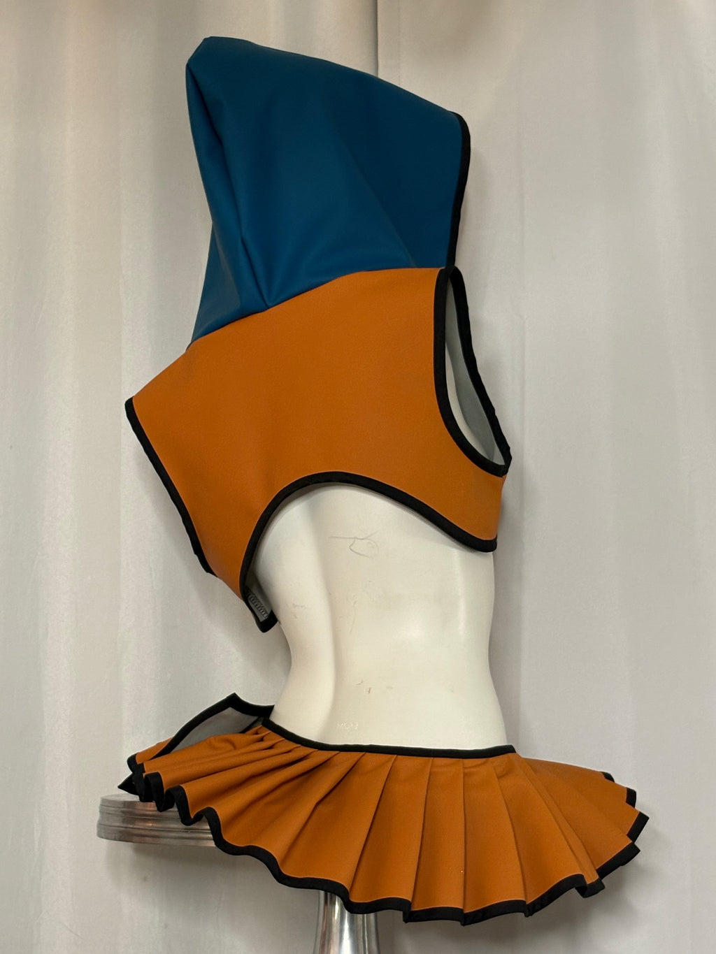 Vegan Leather Mini Skirt Wrap