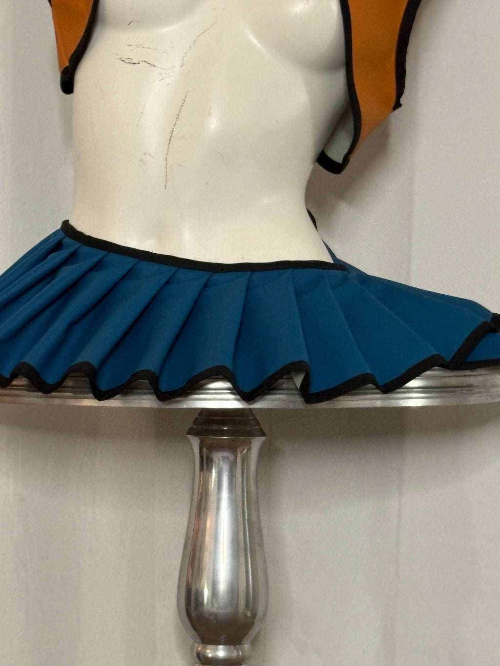 Vegan Leather Mini Skirt Wrap
