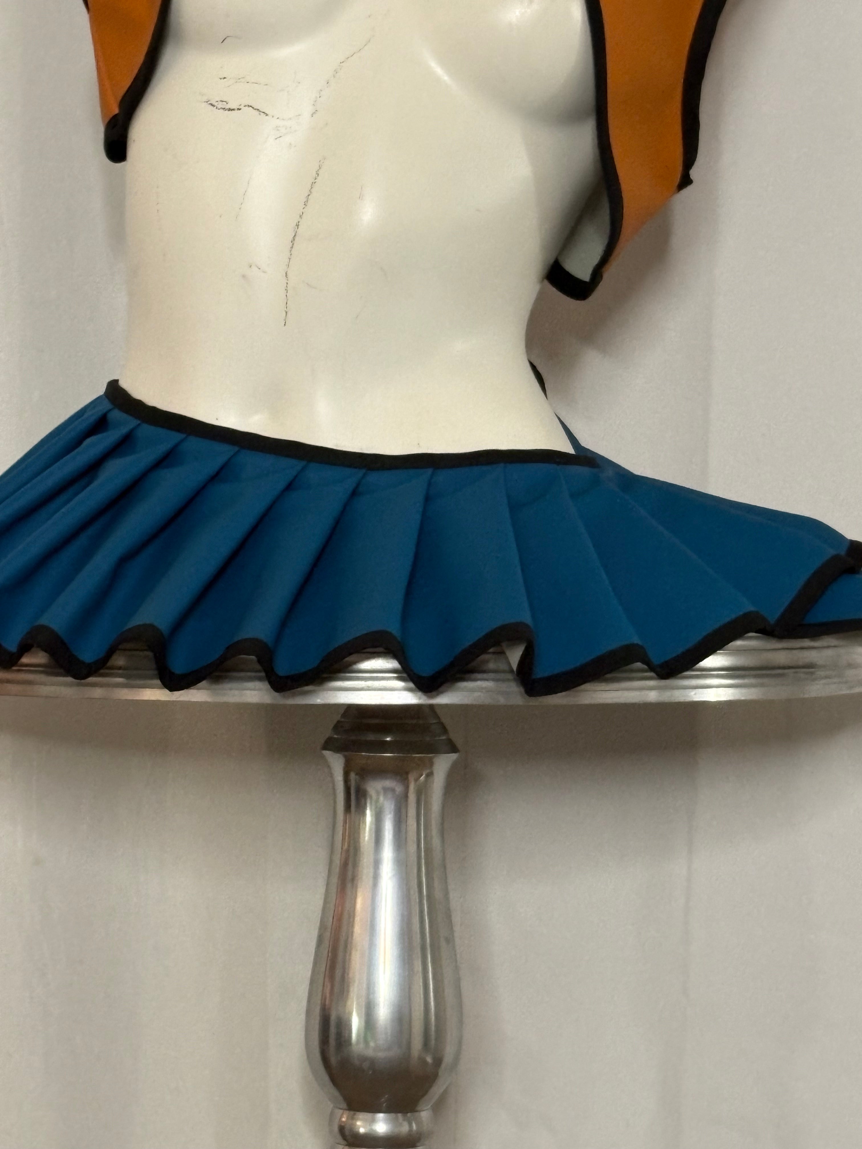 Vegan Leather Mini Skirt Wrap