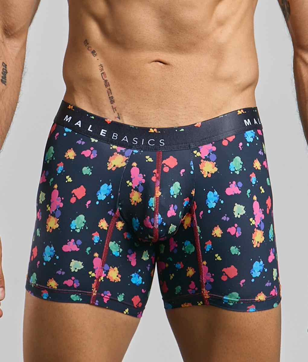 Malebasics Boxer Brief Hipster Black Splash