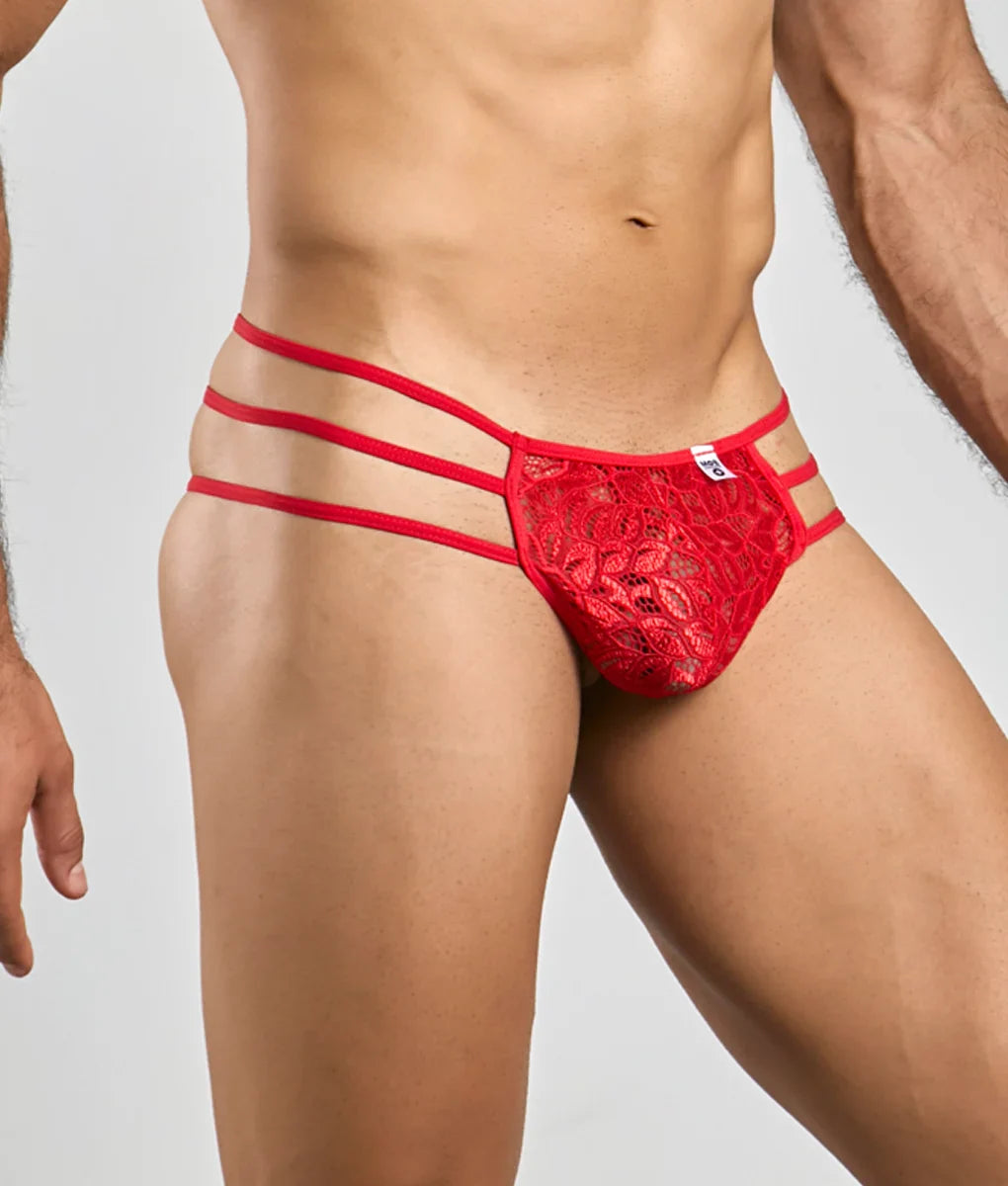 MOB  Lace Pouch Thong