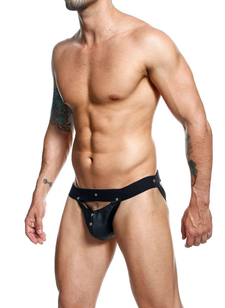 DNGEON Peakaboo Jock BY MOB: Black / OS