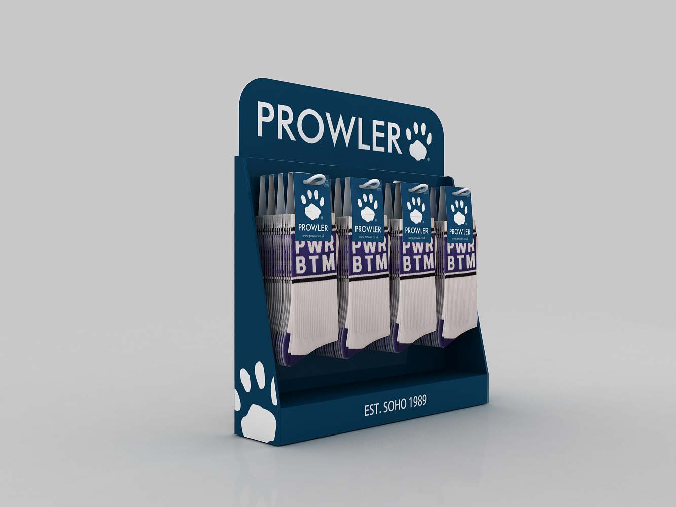 Prowler Sock Collection: Display