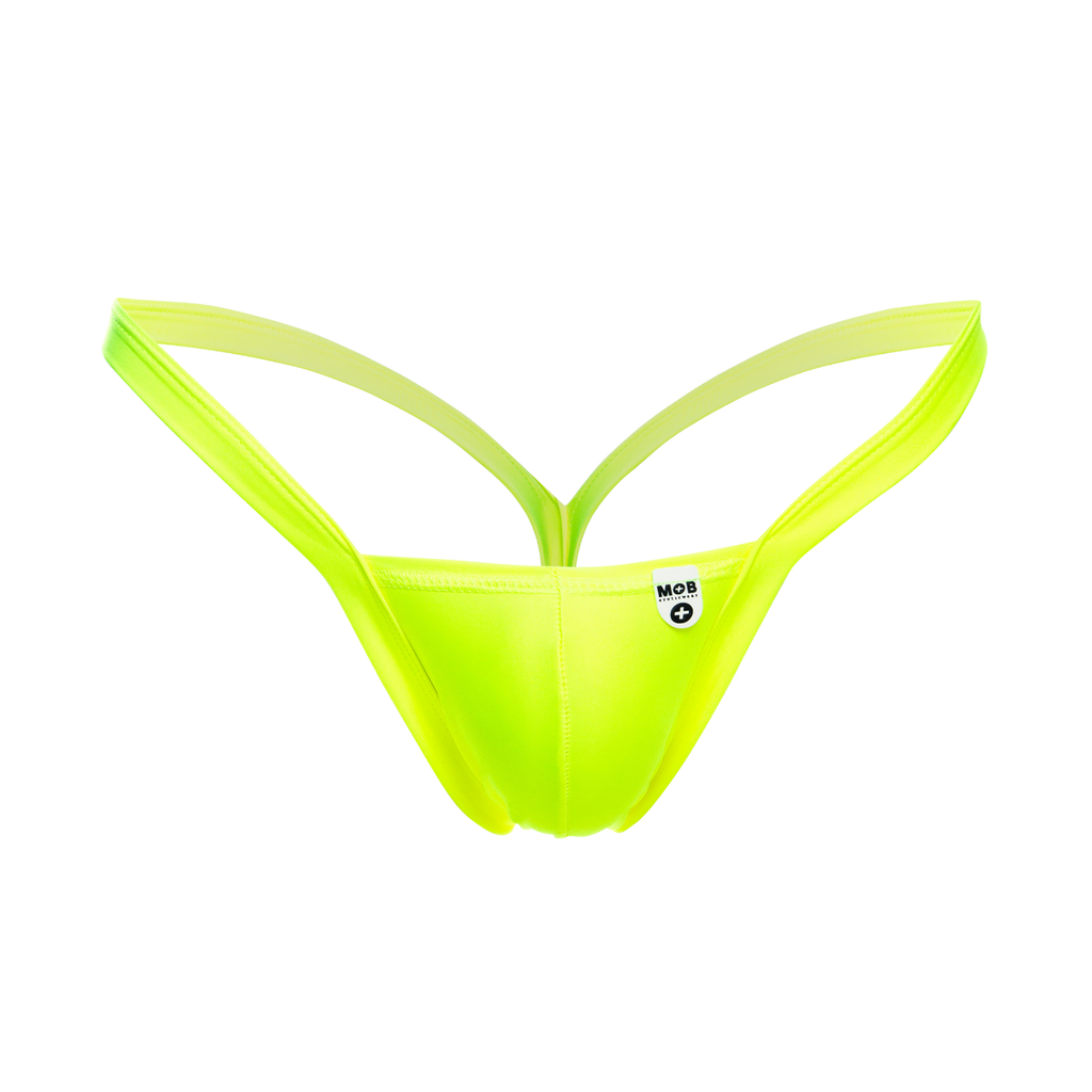 Y Buns Thong: Neon Yellow / Medium