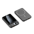 10,000 mAh Wireless Charging Power Bank: Black