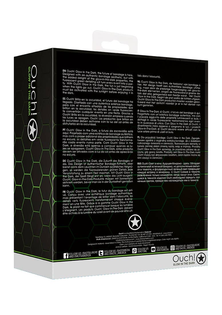 Model 20 Cock Cage - 3,5'' - Glow In The Dark: Neon Green/Black