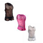Mob Fishnet Tanktop: Black / Medium