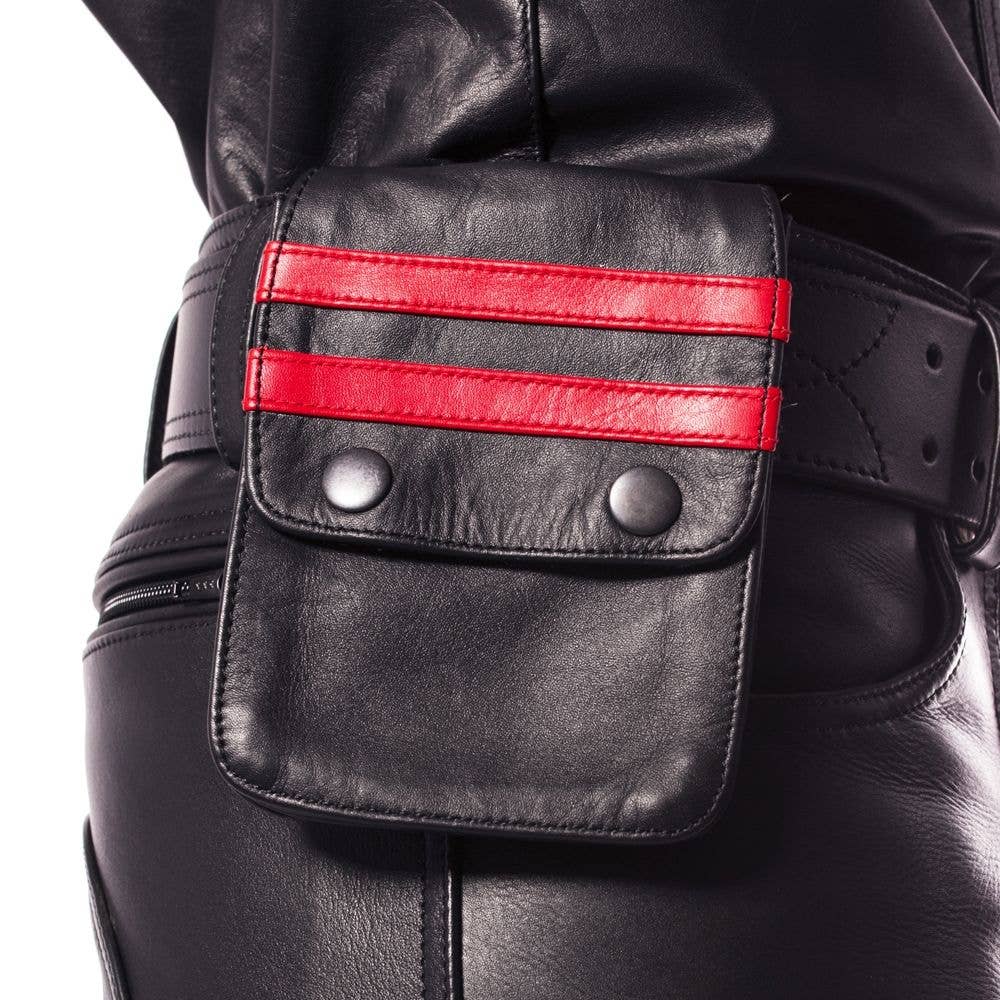 Prowler RED Leather Wallet Collection: Black/White