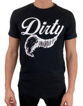 Black Dirty T-Shirt - Big Logo: X large