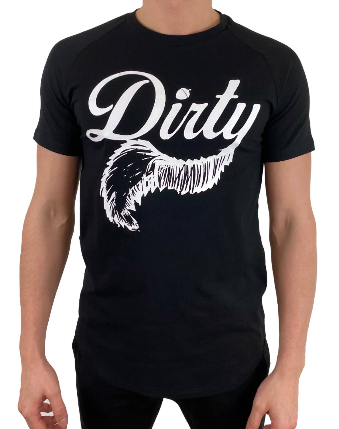 Black Dirty T-Shirt - Big Logo: X large