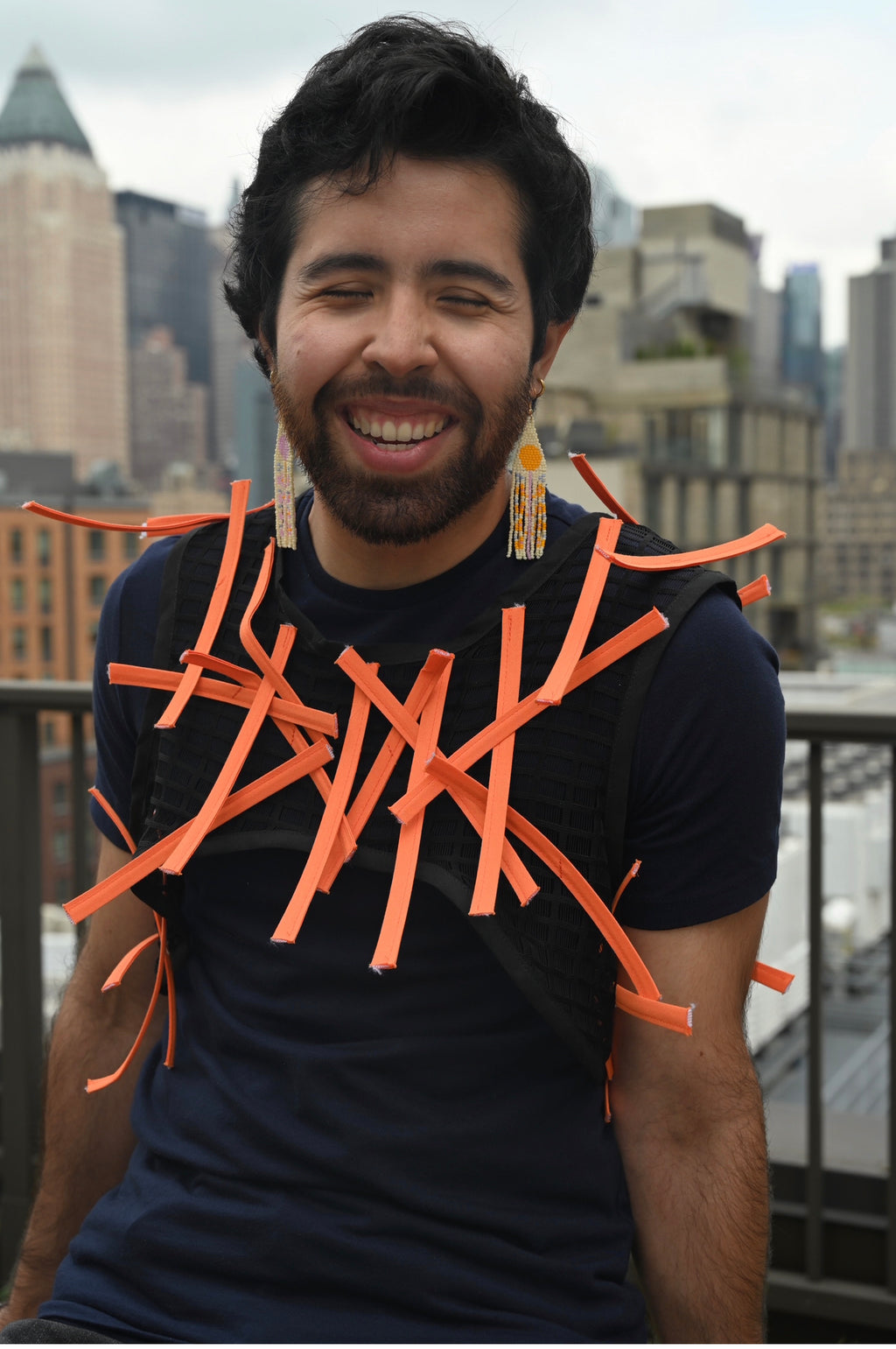 Top corto naranja Avanté