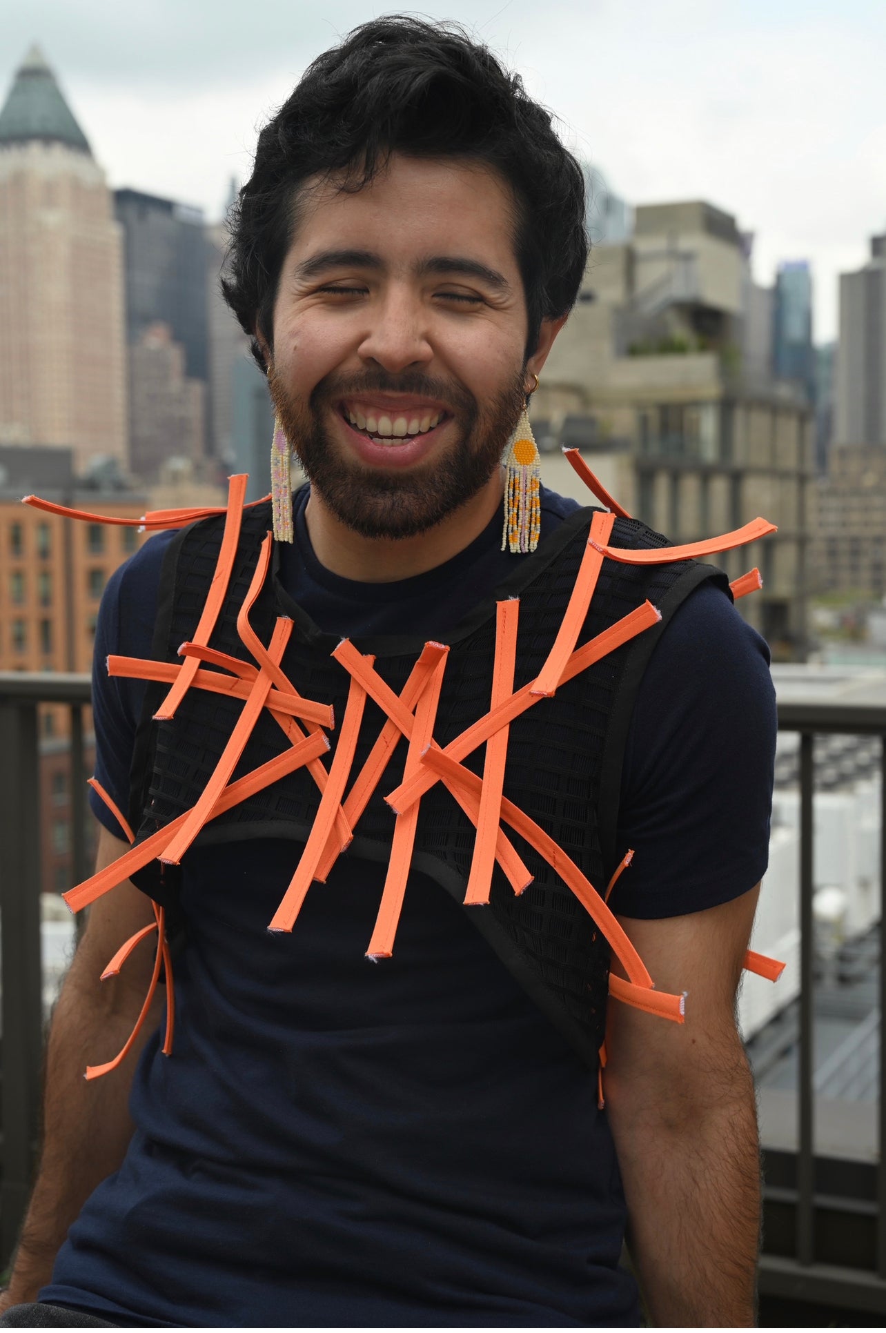 Top corto naranja Avanté