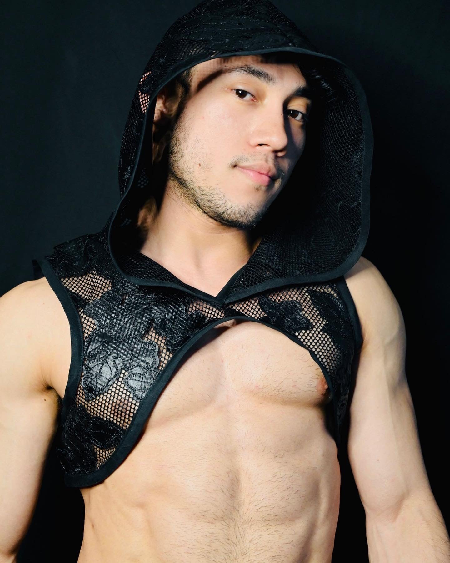 Top de malla Black Rose