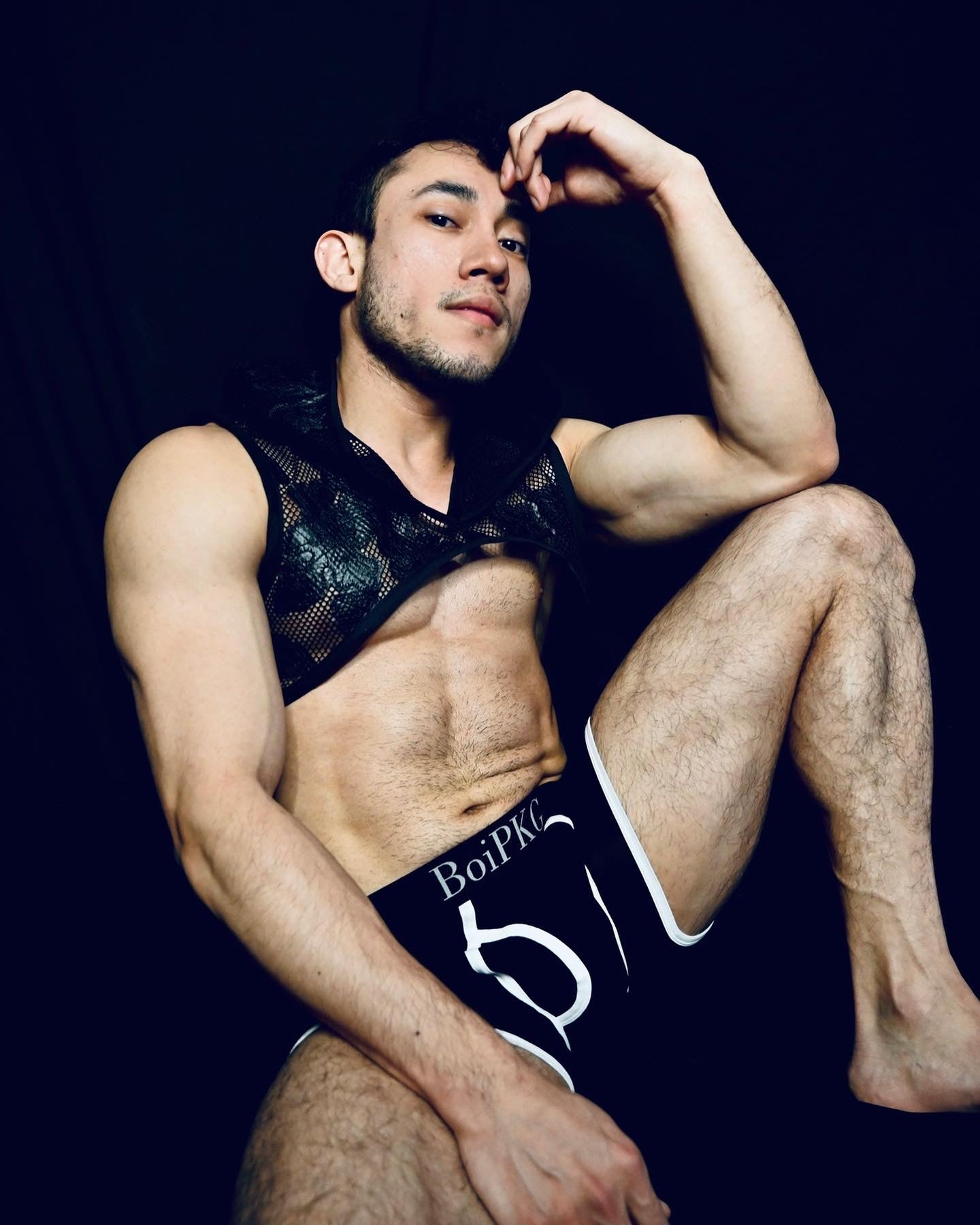 Top de malla Black Rose