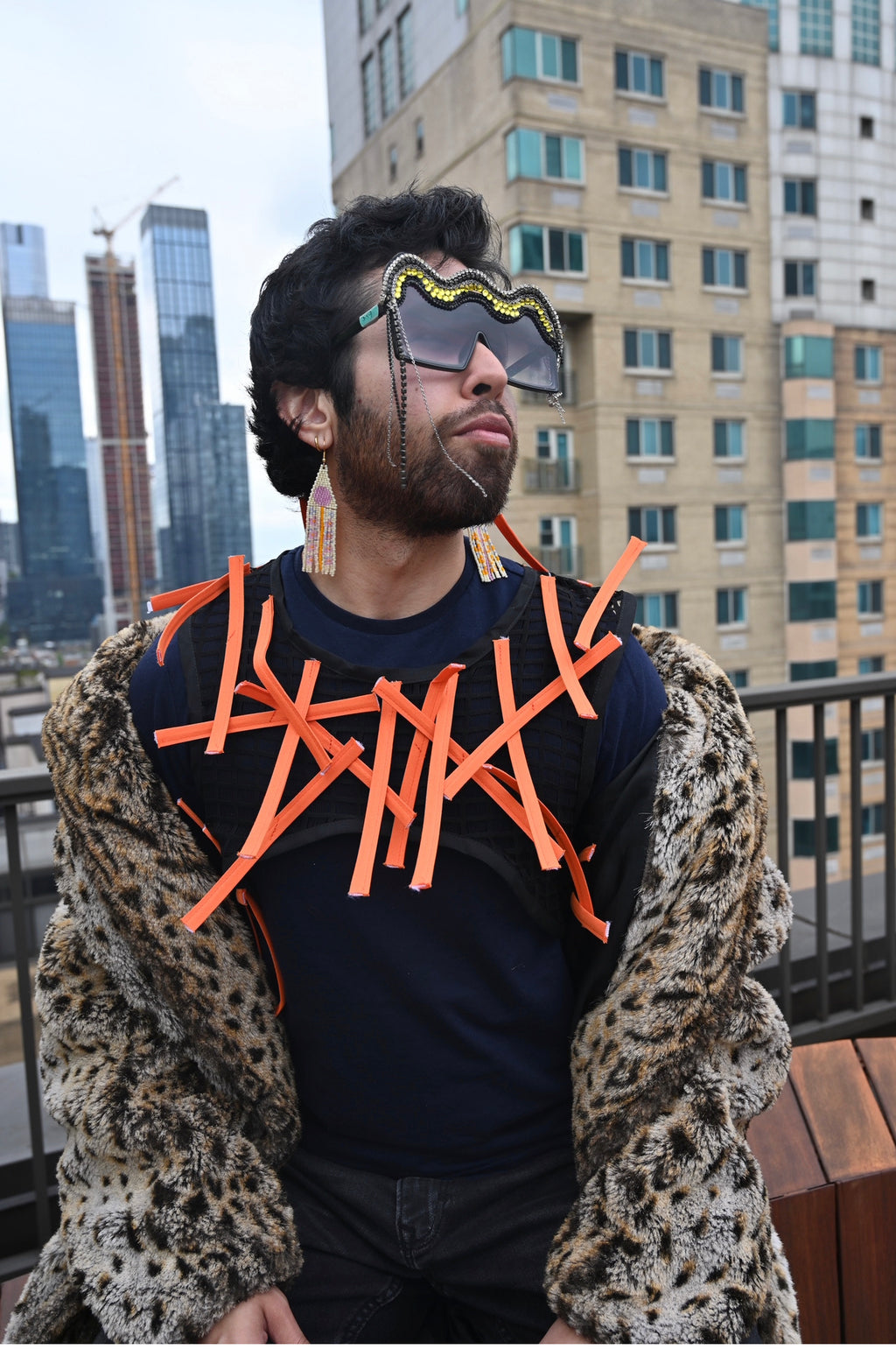 Top corto naranja Avanté