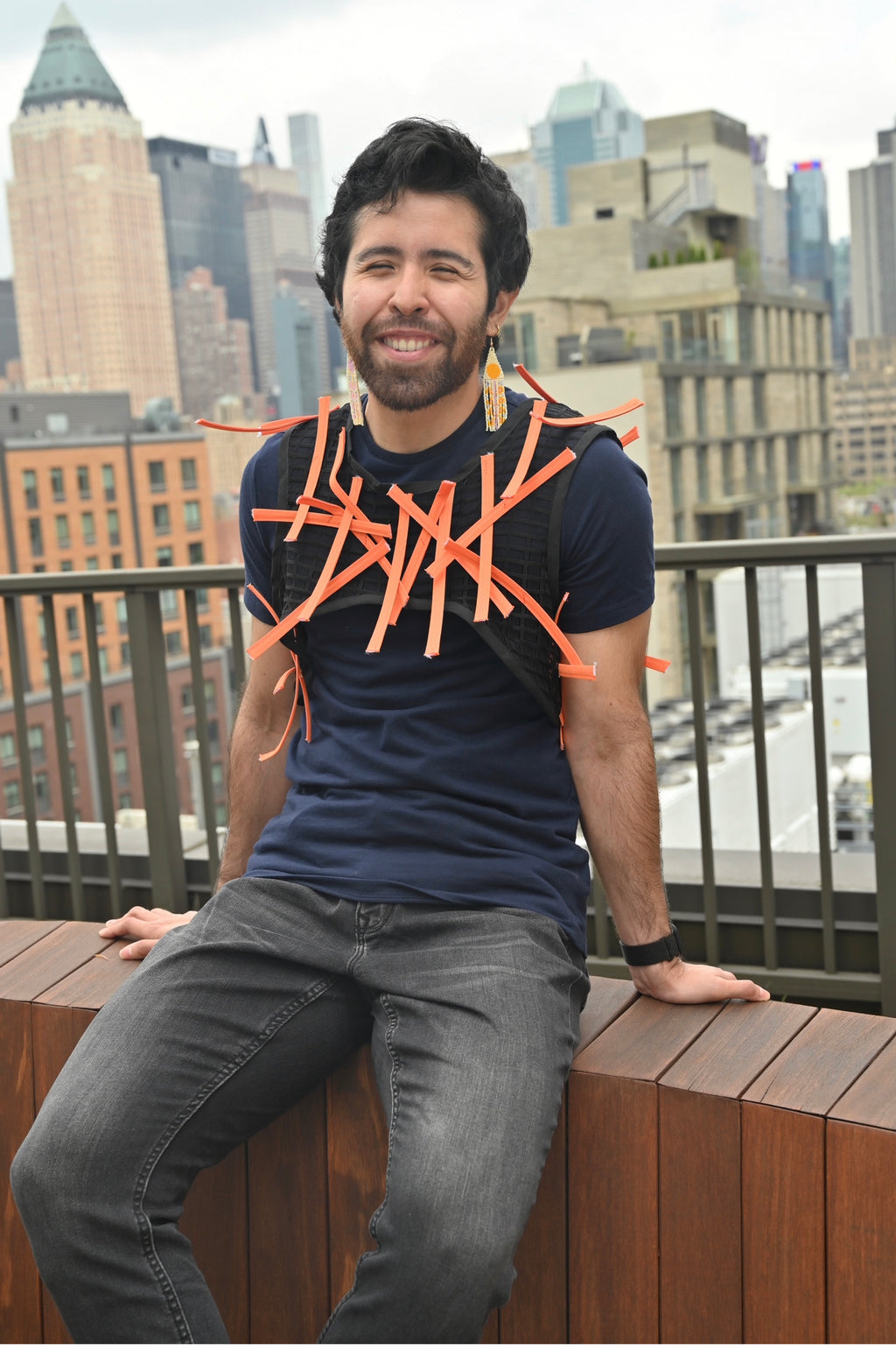 Top corto naranja Avanté